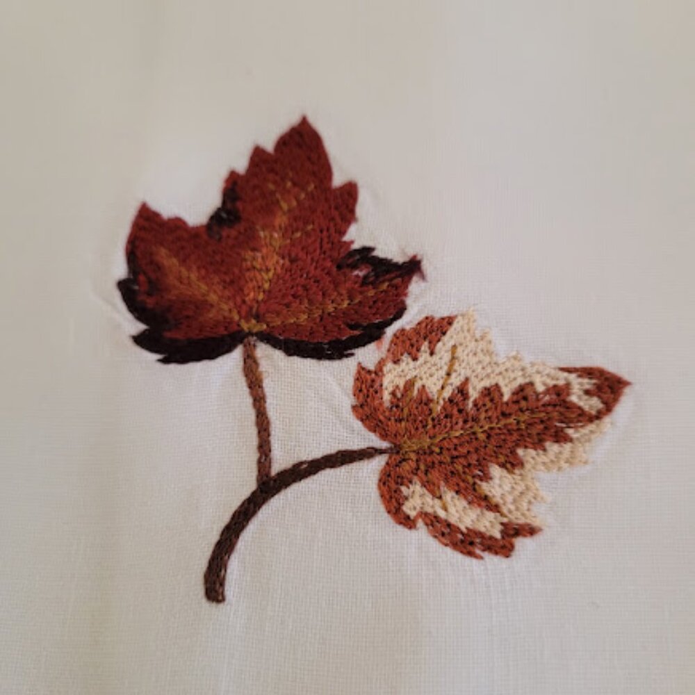 2 Fall Linen Hand Towels - Picture 4 of 7